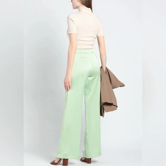 The Andamane Mint Green Wide-Leg Pants IT49 US4 $545